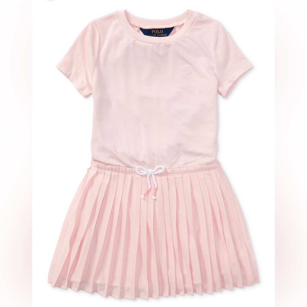 POLO RALPH LAUREN Pleated Dress, Toddler Girls